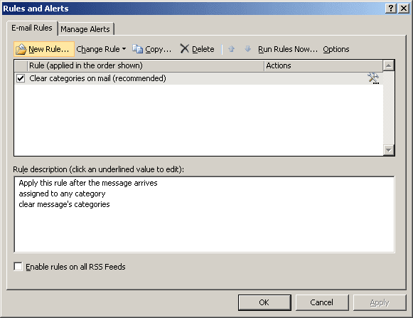 Rules and Alerts in Outlook 2007