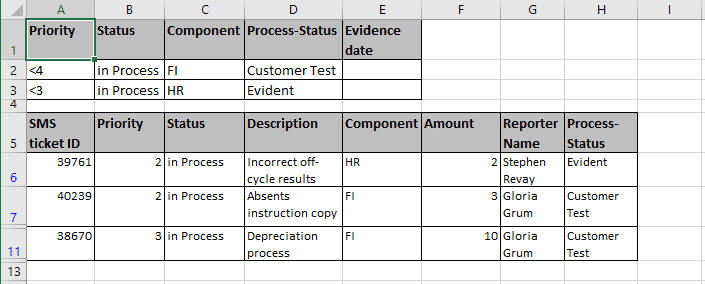 OR criteria result in Excel 2016