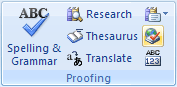 Set Proofing Language Word 2007