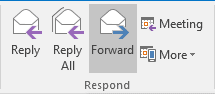 Respond Groups in Outlook 2016