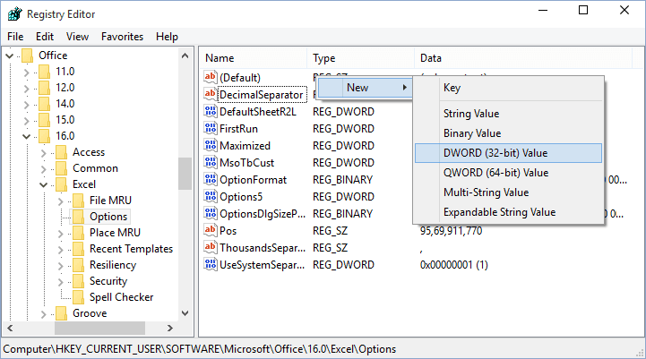New in the Registry Editor Windows 10