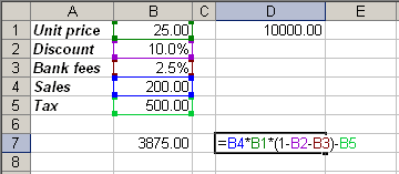 Example Excel 2003