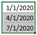 The example of Series in Excel 365