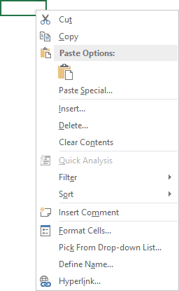 Cell popup in Excel 2013