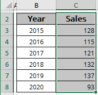 Data Range in Excel 365