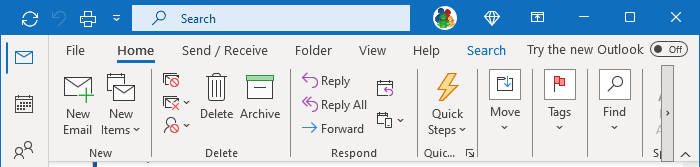 Classic Ribbon in Outlook 365
