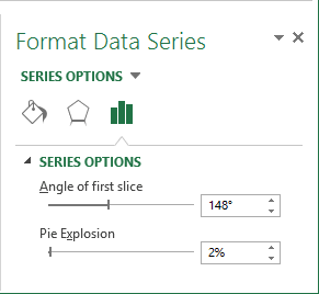 Format Data Series in Excel 2013