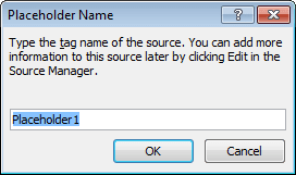 Placeholder Name Word 2010