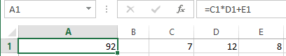Edit bar in Excel 2013