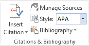 Citations and Bibliography Word 2013