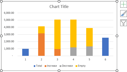 Simmple stacked column chart in Excel 365