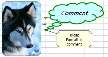 Examples of comments in Excel 2013