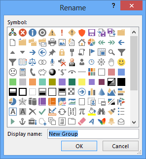 Rename the group in PowerPoint 2013