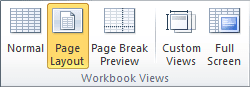 Page Layout in Excel 2010