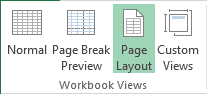 Page Layout in Excel 2013