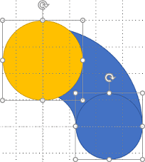 Two oval shapes in PowerPoint 365