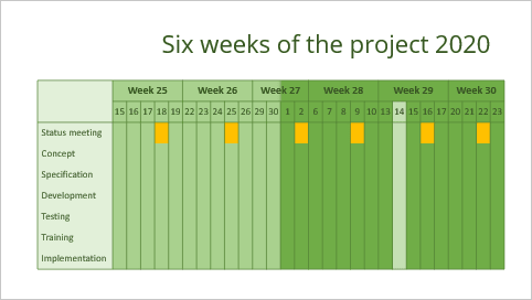 Calendar multi-week in PowerPoint 365