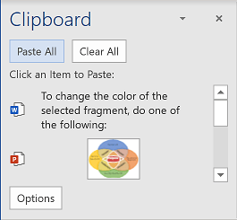 Paste All in Office 365