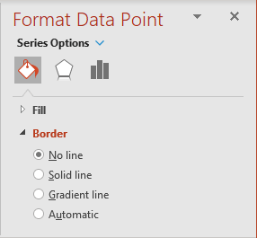Choose no border in PowerPoint 365