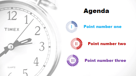 Agenda numbering in PowerPoint 2016