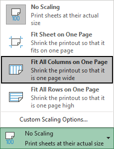Fit All Columns on One Page in Excel 365