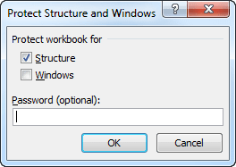Protect Workbook in Excel 2010