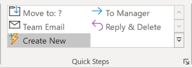 Create New Quick Step in Outlook 365