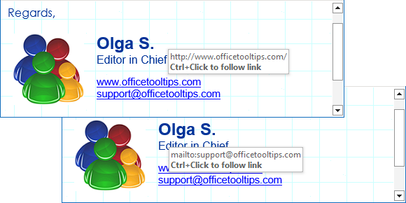 Ctrl+Click to follow link in Outlook 365