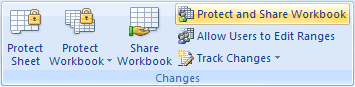 Protect and Share Workbook in Excel 2007