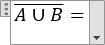 A Boolean algebra equation 3 in Word 2016