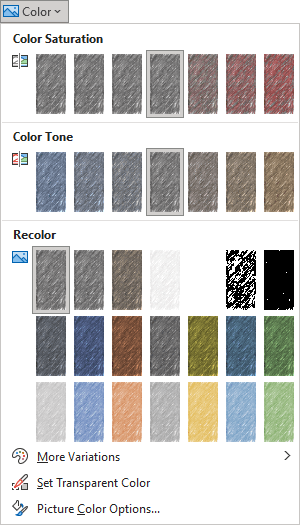 Recolor in PowerPoint 365