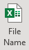 File Name button in Excel 365