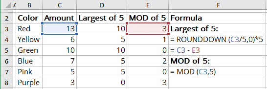 Data for Tally chart in Excel 365