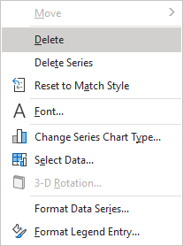 Delete Legend in popup menu Excel 365
