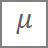 Mu symbol in equations Word 2016