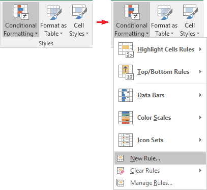 Conditional Formatting in Excel 2016
