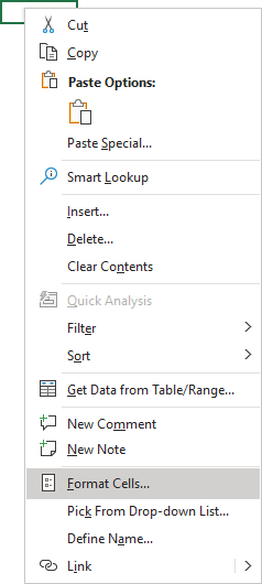 Cell popup in Excel 365
