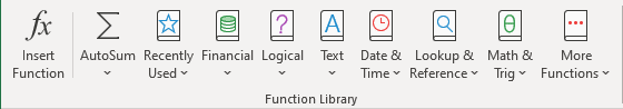 Function Library in Excel 365
