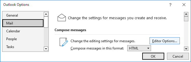 Mail Options in Outlook 365
