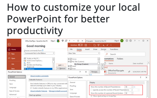 How to customize your local PowerPoint for better productivity