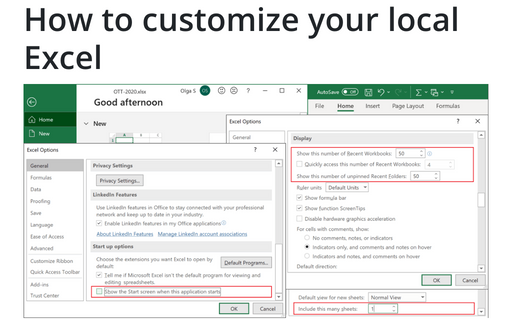 How to customize your local Excel
