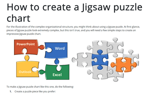 How to create a Jigsaw puzzle chart