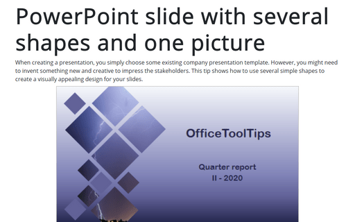 PowerPoint slide with several shapes and one picture