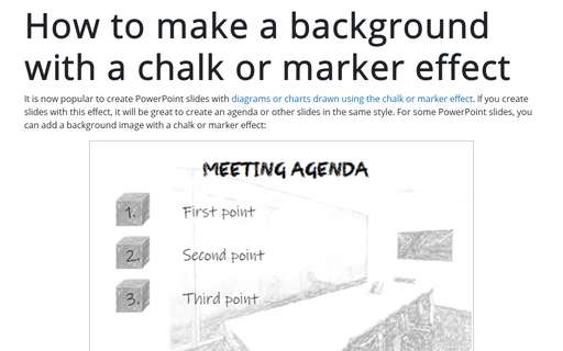 How to make a background with a chalk or marker effect