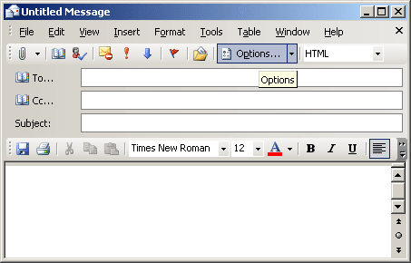Options in Outlook 2003