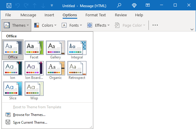Themes in Outlook for Microsoft 365 Themes in Outlook 365