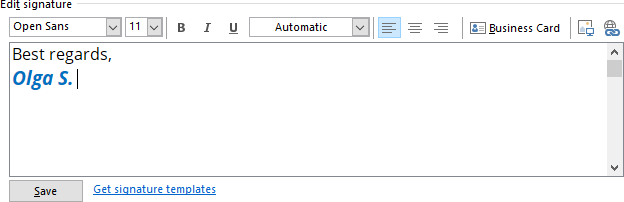 New signature in Outlook for Microsoft 365 New signature in Outlook 365