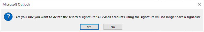 Information message in Outlook 365