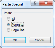 Paste Special in Excel 2010