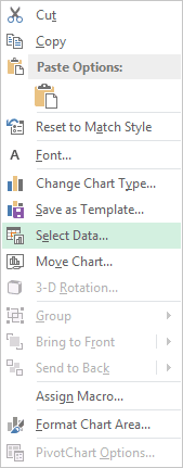 Data in Excel 2013